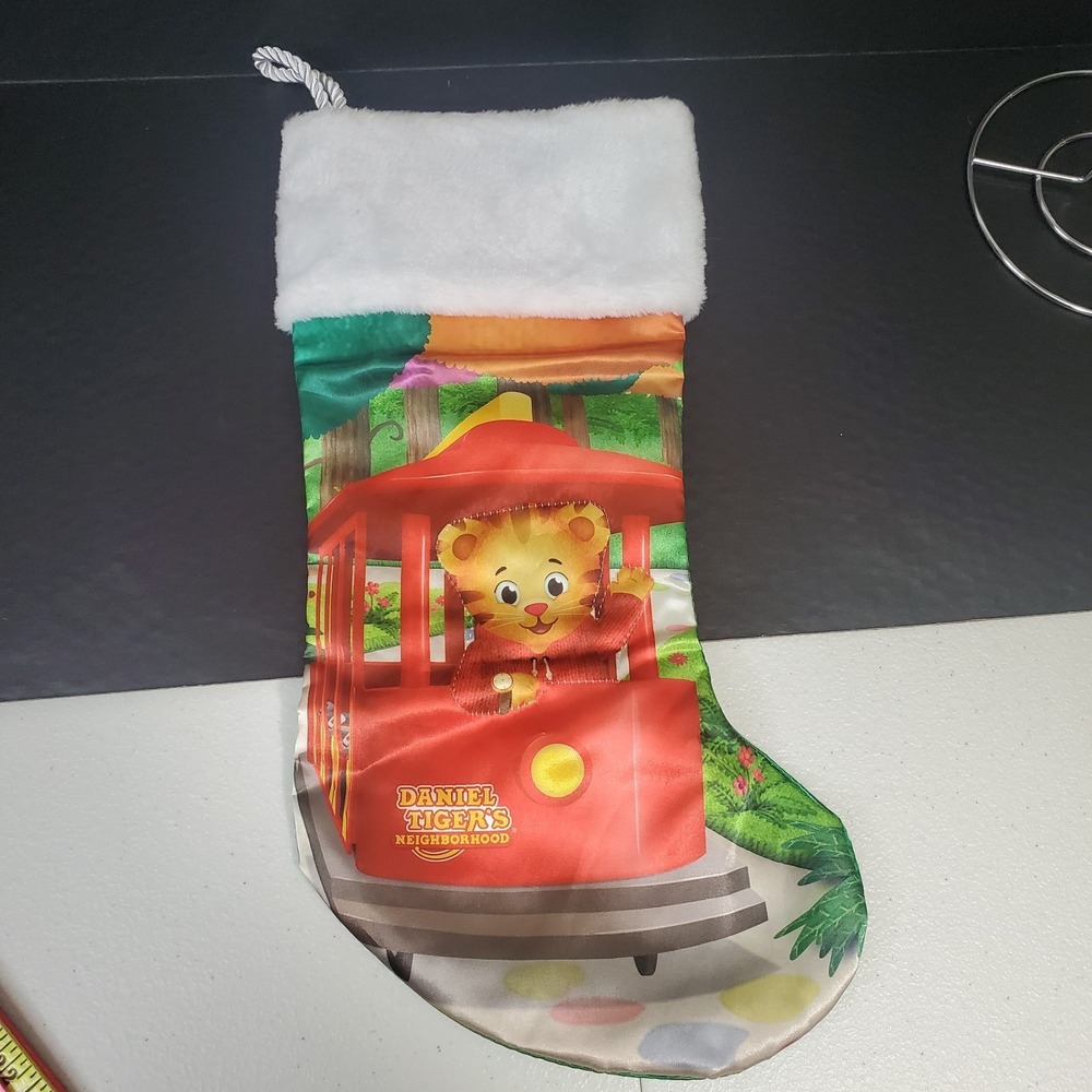 Kurt Adler Daniel Tiger Hanging Christmas Stocking with Plush Cuff, 18"